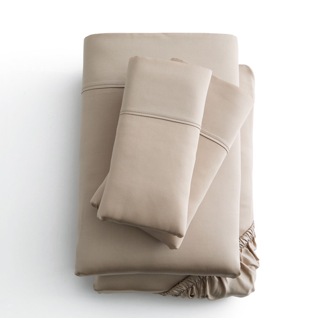 Botanical Sheet Set with Tencel Lyocell Fiber in Ecru