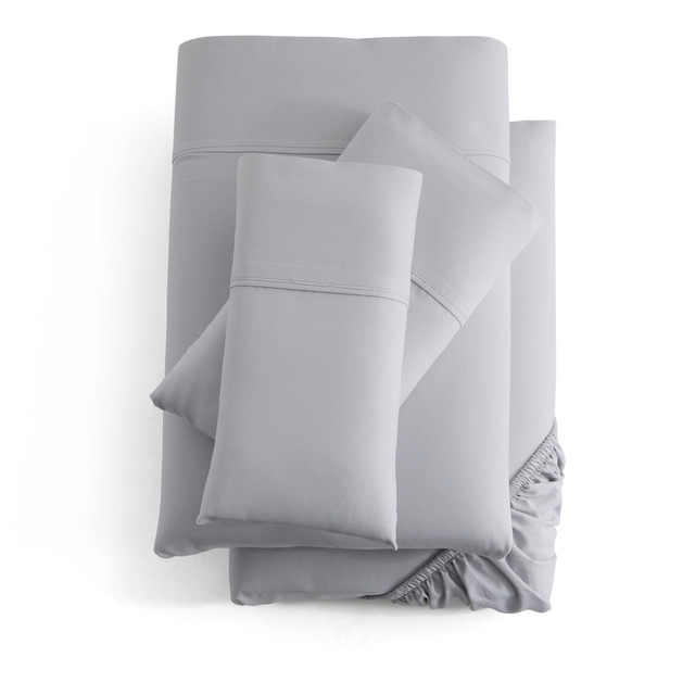 Smooth Bamboo Rayon Sheet Set in Ash