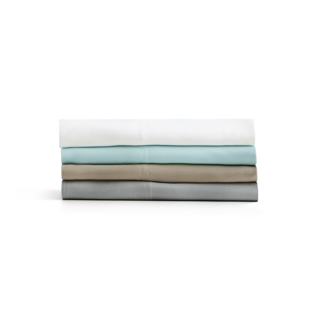 Stacked image of the colors of the Smooth Bamboo Rayon Sheet Set