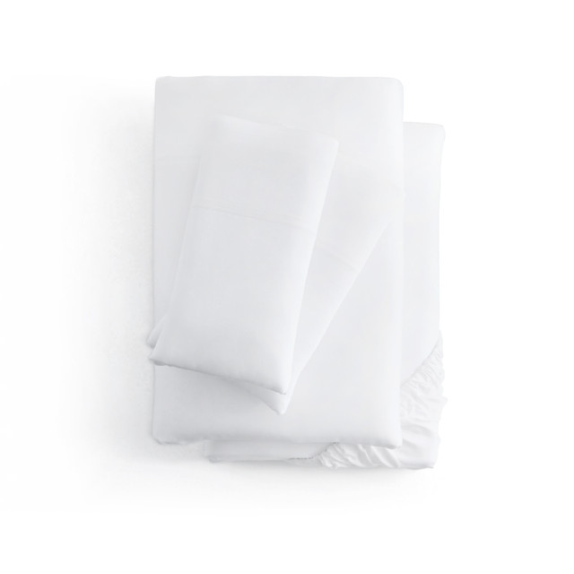 Smooth Bamboo Rayon Sheet Set in White