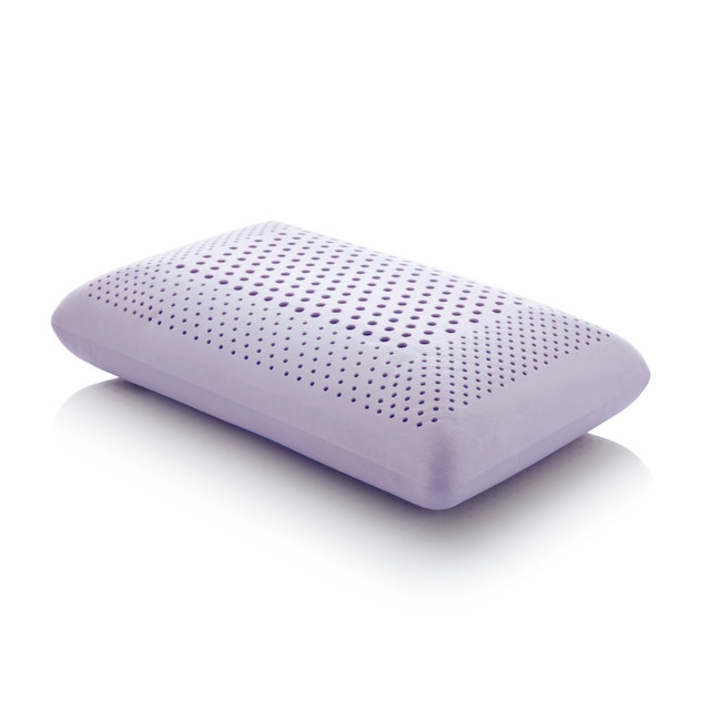 on white of the Zoned Dough Pillow in lavender